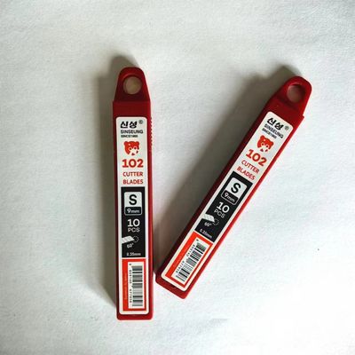 주문 9mm 스냅 오프 블레이드 칼 각 S102 SK2 고탄소 강철 60도 온라인 제조