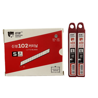 주문 금속 스냅 오프 나이프 유틸리티 SK2 고탄소 강철 60도 각 S102 9mm 온라인 제조