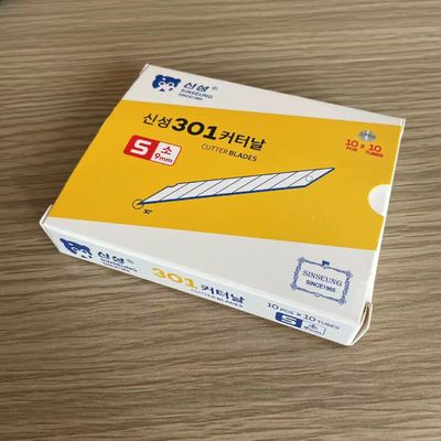주문 은 9mm 스냅 오프 나이프 스틸 커터 블레이드 온라인 제조