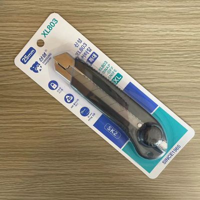 주문 검은색 ABS TPR 합금 SK2 회전 손잡이 잠금 메커니즘 다기능 절단 칼 온라인 제조