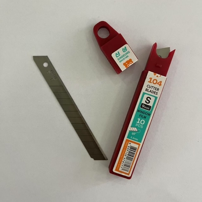 주문 S104 9mm 절단 블레이드 창문 필름 색칠 도구 은 블레이드 고 탄소 강철 온라인 제조