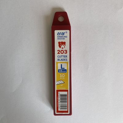 18mm 스냅-오프 블레이드 커터 Sinseung L203 60도 각 0.5mm