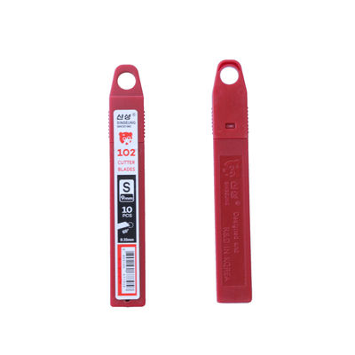 은색 9mm Snap Off Cutter Blades 0.35mm와 13개의 세그먼트