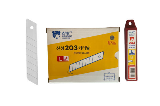 60도 18mm 블레이드 109mm 긴 8 세그먼트 SK2 스틸 커터 블레이드