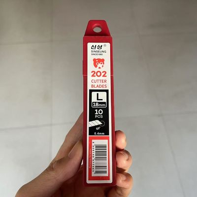공예 취미용 스냅 블레이드 18mm 폭 길이 109mm 8개 분할