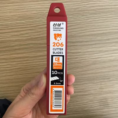 오래 지속되는 18mm 칼날 14개 조각 0.5mm 두께 내구성 있는 구조
